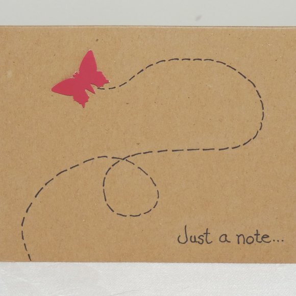 Set of 4 Whimsical Butterfly Blank Note Cards With Envelopes, Original Artwork - Picture 5 of 5